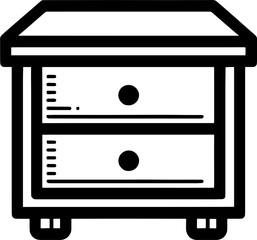 Nightstand furniture icon 4