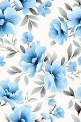 A seamless pattern with a floral motif.