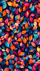 Seamless filled with vibrant colors in a abstract pattern
