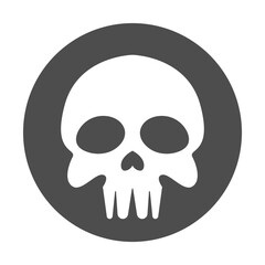 Skull logo icon design