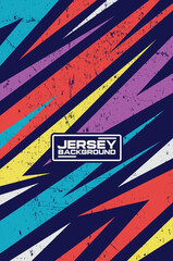 Sports jersey  pattern, racing background vector for camper car wraps and more