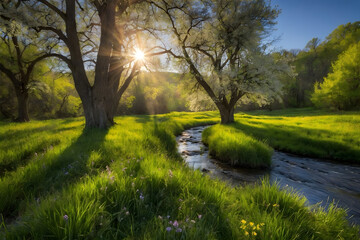 A landscape of spring beauty