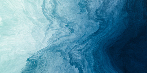 Abstract art blue paint background with liquid fluid grunge texture. © korkeng