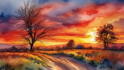 Watercolor Scenery