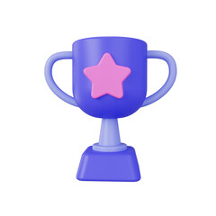 trophy 3d render icon