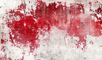 Vibrant red abstract grunge texture on white background