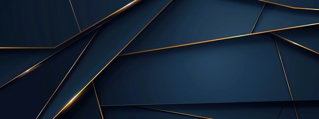 futuristic background with dark blue and gold concept