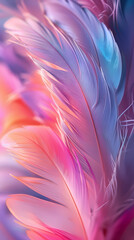 Obraz premium Background of soft and blurred chicken feathers in beautiful colors,Vector illustration