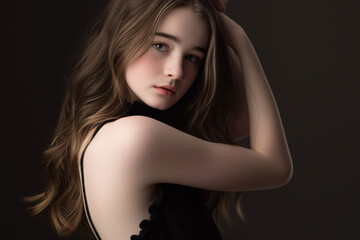 Fototapeta premium Relatable and authentic portrayal of a teenager's personality