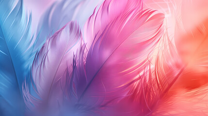 Obraz premium Background of soft and blurred chicken feathers in beautiful colors,Vector illustration