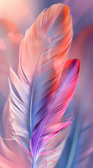 Naklejka premium Background of soft and blurred chicken feathers in beautiful colors,Vector illustration