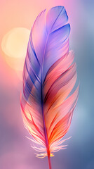 Background of soft and blurred chicken feathers in beautiful colors,Vector illustration