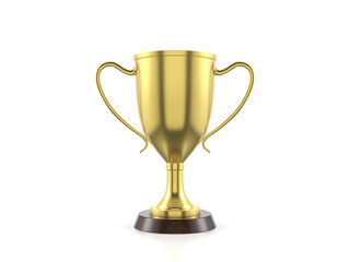 Gold trophy cup