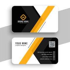 geometric style company identity card layout for presentation