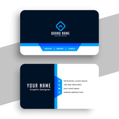 modern business identity card layout for individual info