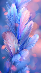 Background of soft and blurred chicken feathers in beautiful colors,Vector illustration