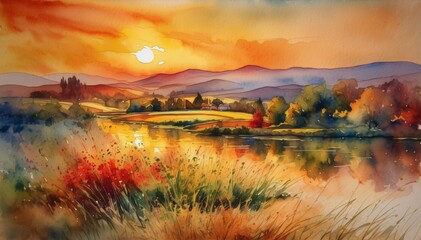 Watercolor Scenery
