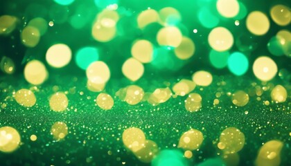 'background. green glitter light technology. bokeh confetti Bright tosca sparkle glistering...