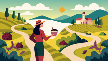 Meandering through a sprawling vineyard learning about the winemaking process and tasting local varietals..