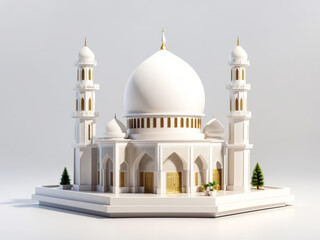 Celebrating Eid al-Adha: The Festival of Sacrifice mosque Generate AI