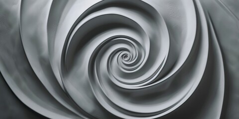 A black and white image of a spiral.