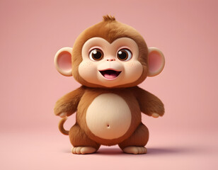 Fototapeta premium Chubby Monkey