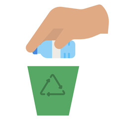 recycle flat style icon