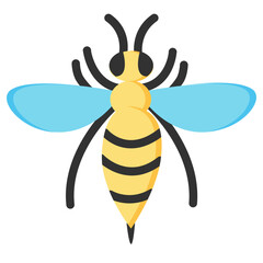 bee flat vector icon