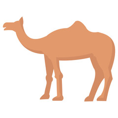 camel flat vector icon