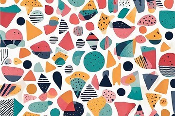seamless pattern with monsters