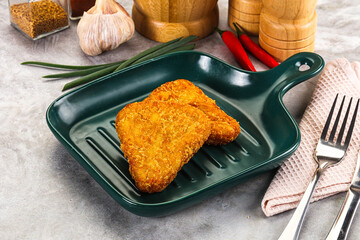 Fried potato hash brown snack