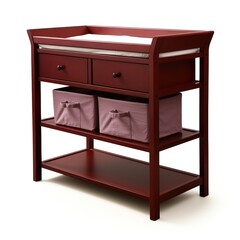 Changing table maroon