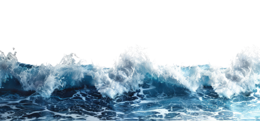 isolated white foamy ocean wave texture