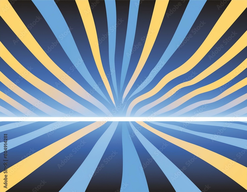 Poster animation of multiple blue shiny light lines moving on black background
