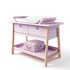 Changing table mauve