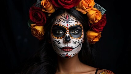Woman with Cinco de Mayo makeup
