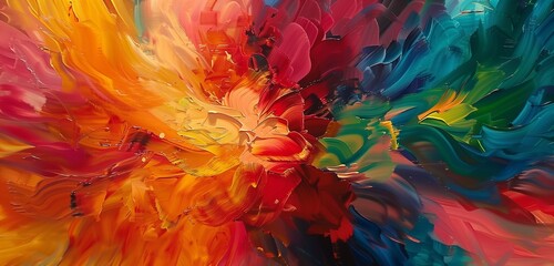 Vibrant bursts of color burst forth, mirroring the intensity of periods.
