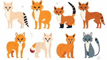cute wild animals lynx cat fox Safari jungle animals