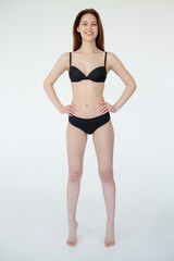 Fototapeta premium Woman model test. Snapshot for model