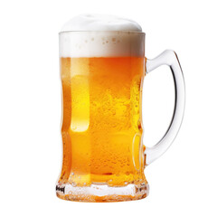 Mug of beer isolated on transparent background Remove png, Clipping Path, pen tool