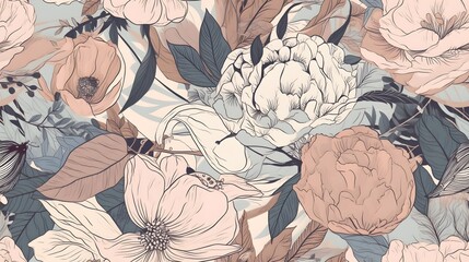 soft light floral background wallpaper