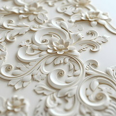 3D Flat Icon Capturing Intricate Wedding Invitation Details in Wedding Theme with Isolated White Background