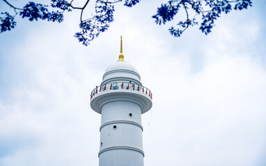 landscape view of city tower in Nepal.