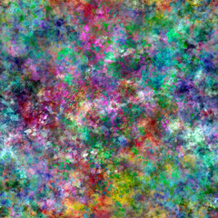 Abstract multi-layered painting Bright colorful mixed brush strokes, spots, blots, smudges Raw texture