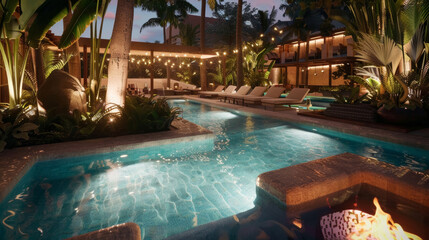 Obraz premium Opulent Resort Experience in Exotic Locale