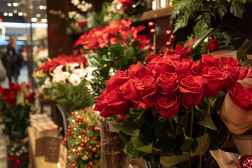 Festive Holiday Flower Arrangements in Store