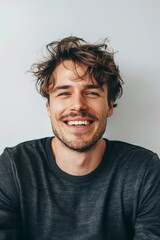 Fototapeta premium Close up portrait of a woman isolated on white background