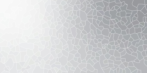 Gray mosaic gradient tiles broken glass vector abstract background	
