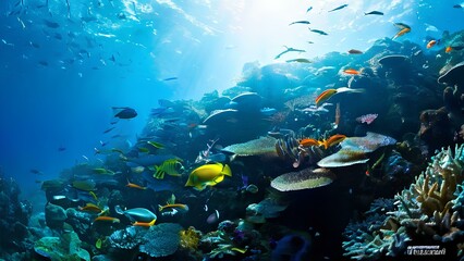 Fototapeta premium Exploring the depths photographing underwater ecosystems and marine life