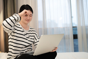 Young Woman Overcoming Challenges while Telecommuting